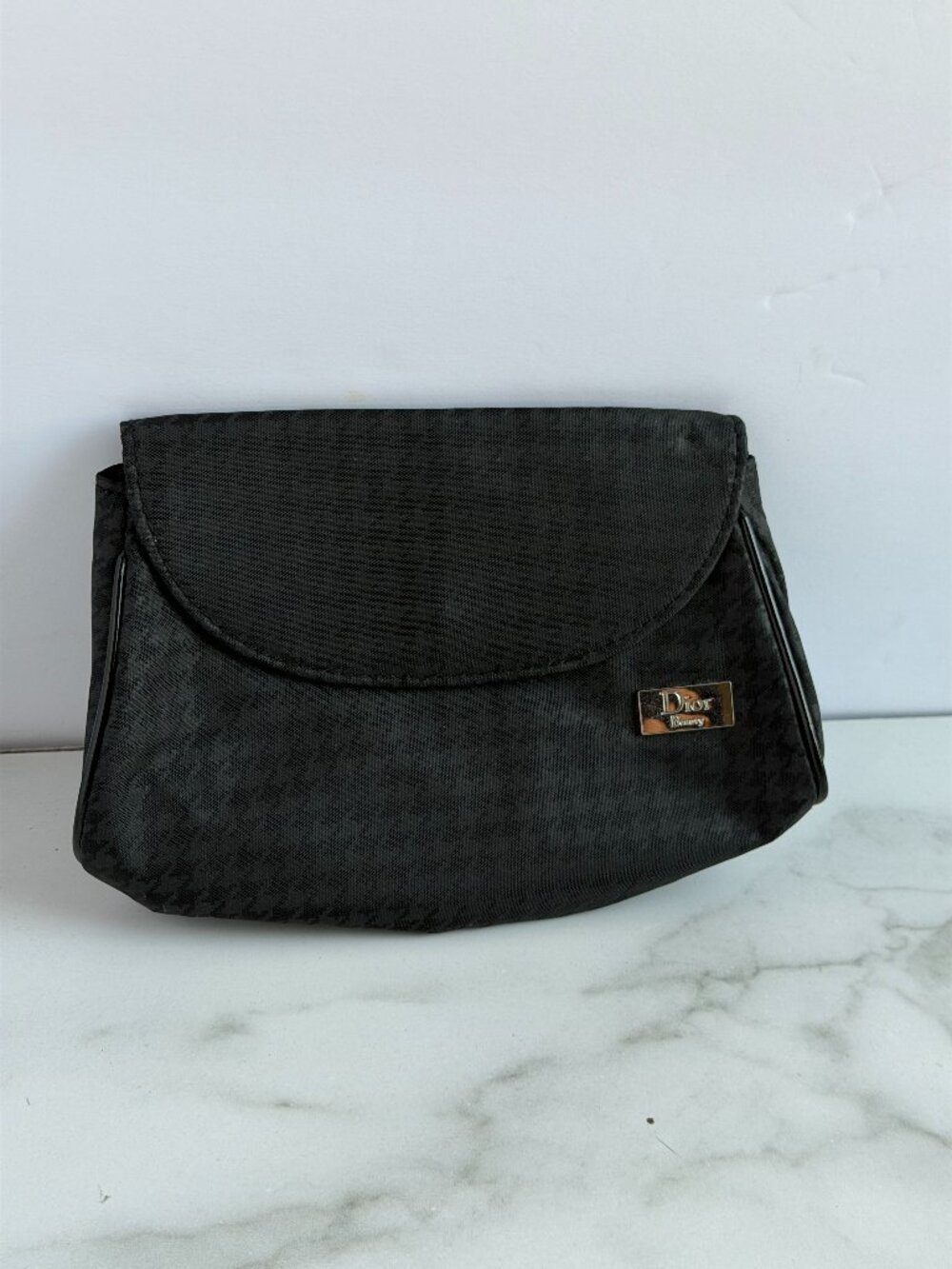 Dior Beauty Pouch Black Monogram Cosmetic Clutch